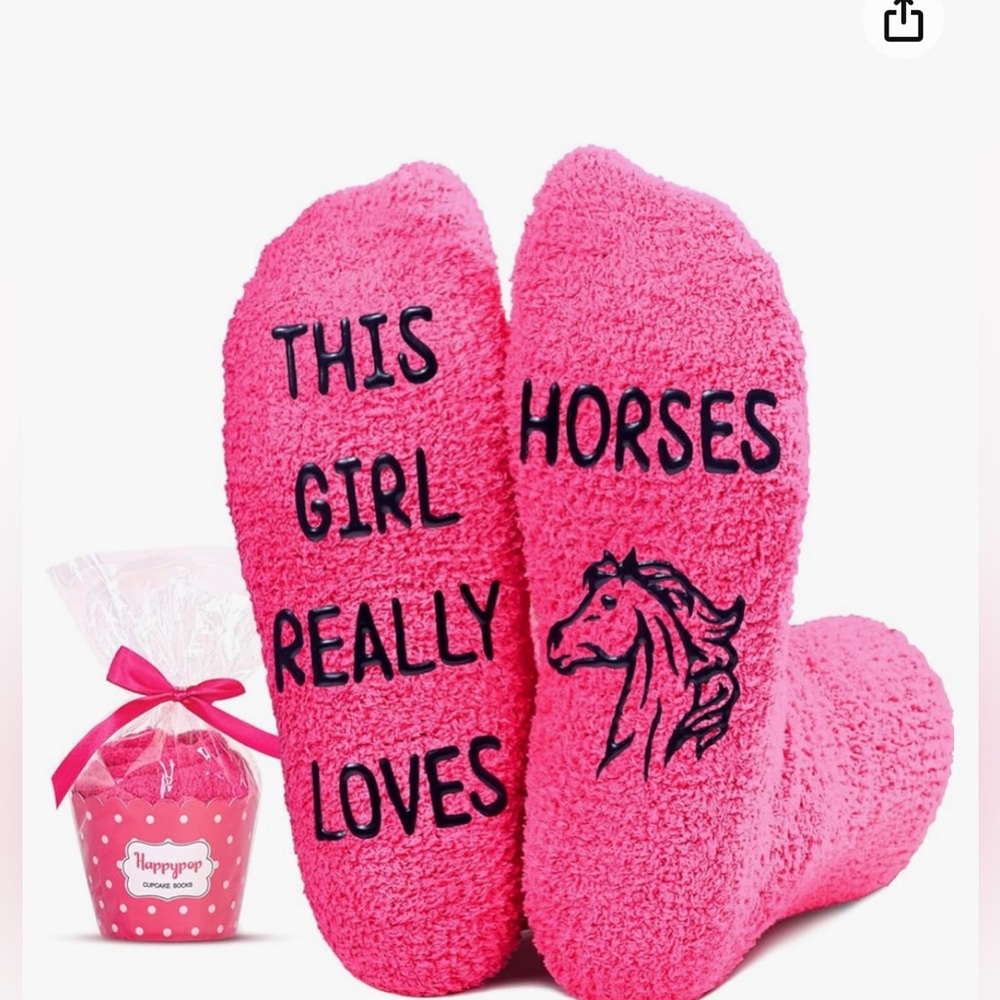 Happypop Fuzzy Cupcake Socks